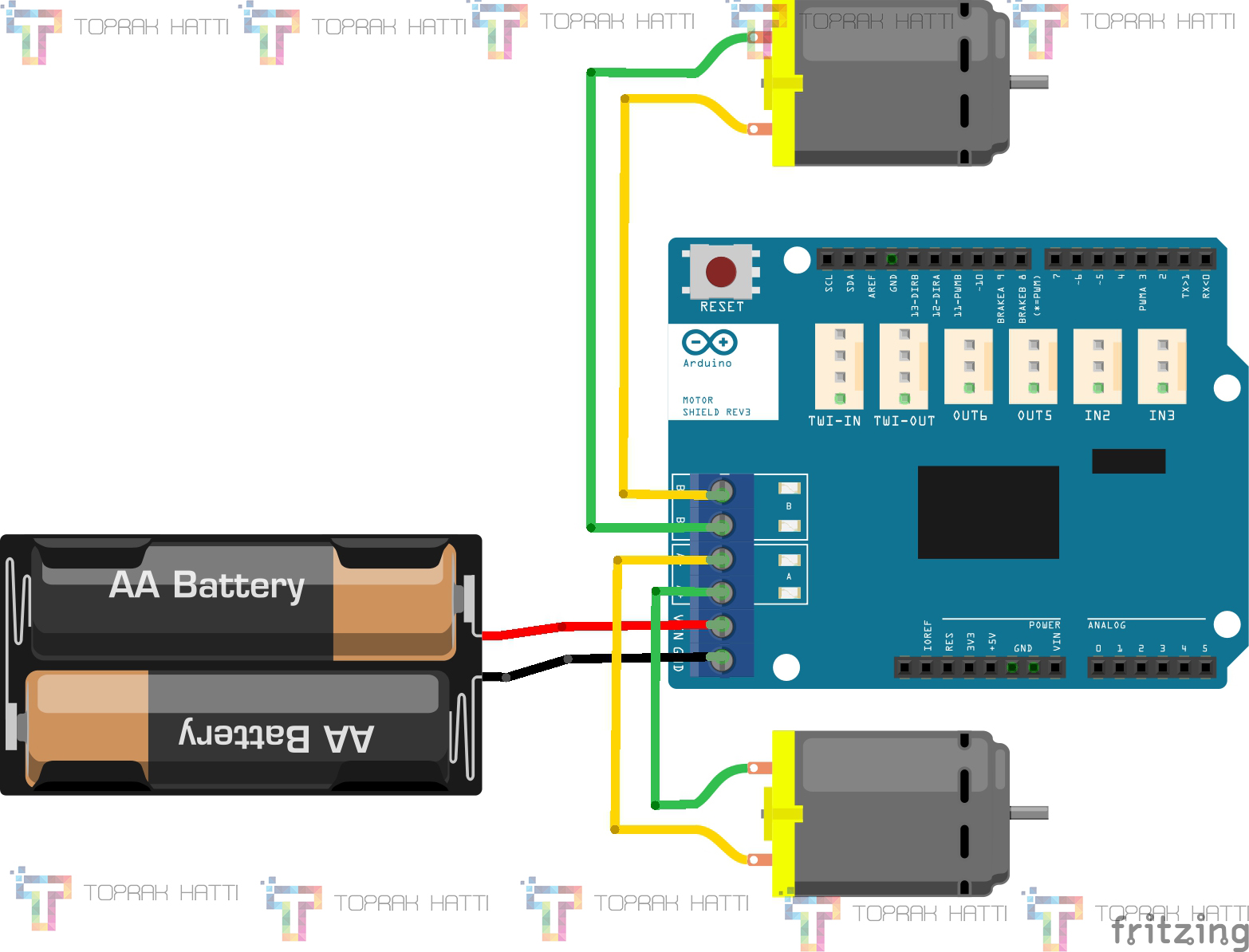 arduino motor shield – Toprak Hattı
